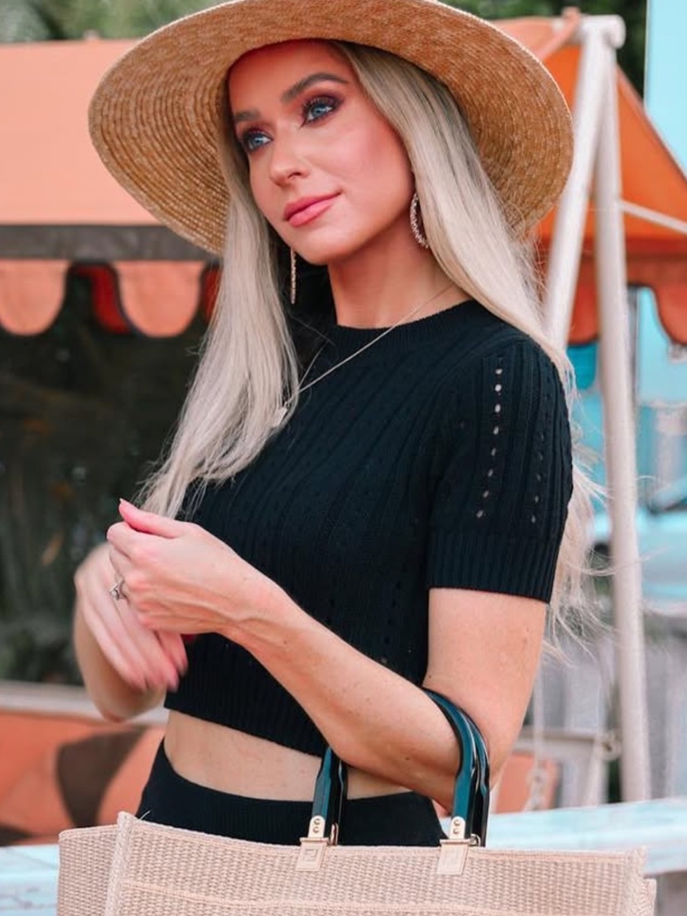 Vici Black Knit Top, size M - Picture 8 of 11